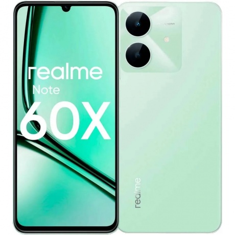 Смартфон Realme Note 60x 4/128Gb Green, Зеленый
Смартфон Realme Note 60x 4/128Gb Green, Зеленый