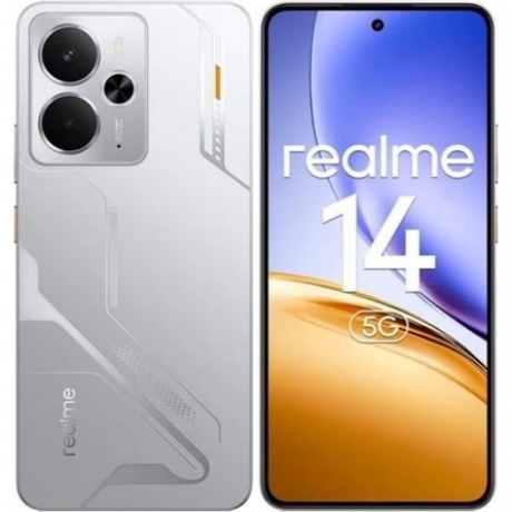 Смартфон Realme 14 5G 12/256Gb Silver, Серебристый
Смартфон Realme 14 5G 12/256Gb Silver, Серебристый