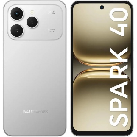 Смартфон Tecno Spark 40 8/256Gb Grey, Серый
Смартфон Tecno Spark 40 8/256Gb Grey, Серый