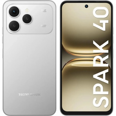 Смартфон Tecno Spark 40 8/256Gb Grey, Серый
Смартфон Tecno Spark 40 8/256Gb Grey, Серый