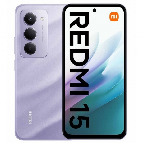 Смартфон Xiaomi REDMI 15 RU 6/128Gb Purple, Фиолетовый
Смартфон Xiaomi REDMI 15 RU 6/128Gb Purple, Фиолетовый
