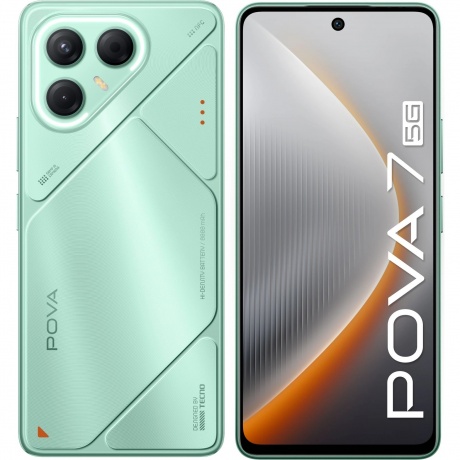 Смартфон Tecno Pova 7 5G 8/128Gb Green, Зеленый
Смартфон Tecno Pova 7 5G 8/128Gb Green, Зеленый