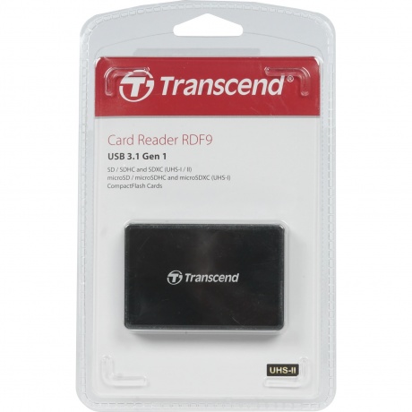 Карт-ридер Transcend RDF9 (TS-RDF9K2) USB 3.1/3.0
Карт-ридер Transcend RDF9 (TS-RDF9K2) USB 3.1/3.0