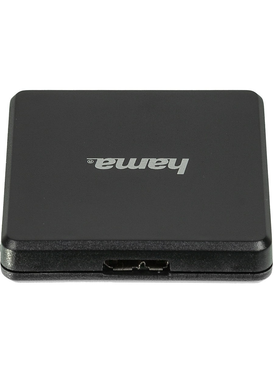 Карт-ридер USB3.0 Hama Multi H-124022 черный
Карт-ридер USB3.0 Hama Multi H-124022 черный
