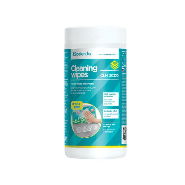 Чистящие салфетки DEFENDER CLN 30320 для мониторов всех типов в тубе 100 шт
Чистящие салфетки DEFENDER CLN 30320 для мониторов всех типов в тубе 100 шт