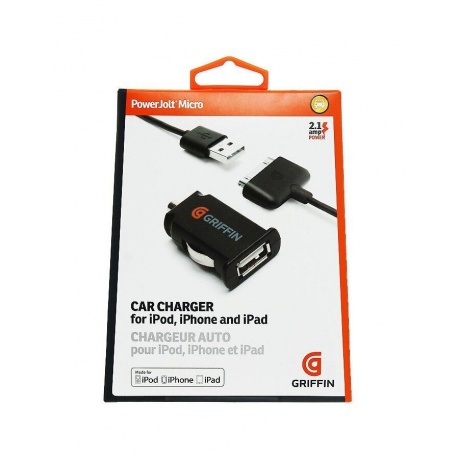Автомобильное зарядное устройство Griffin для Apple iPhone, iPad PowerJolt Micro 1A (GC23095 )
Автомобильное зарядное устройство Griffin для Apple iPhone, iPad PowerJolt Micro 1A (GC23095 )