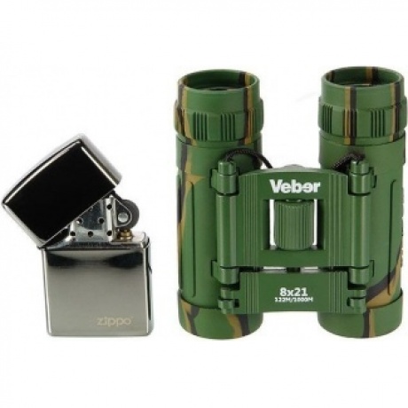 Бинокль Veber БН 8*21 кам. Veber Sport
Бинокль Veber БН 8*21 кам. Veber Sport
