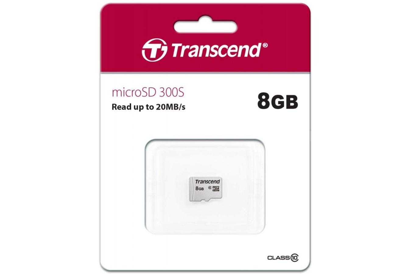 Карта памяти Transcend 8GB Class10 microSD w/o adapter
Карта памяти Transcend 8GB Class10 microSD w/o adapter