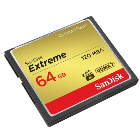 Карта Памяти CF 64Gb Sandisk Extreme (120/85 Mb/s)
Карта Памяти CF 64Gb Sandisk Extreme (120/85 Mb/s)