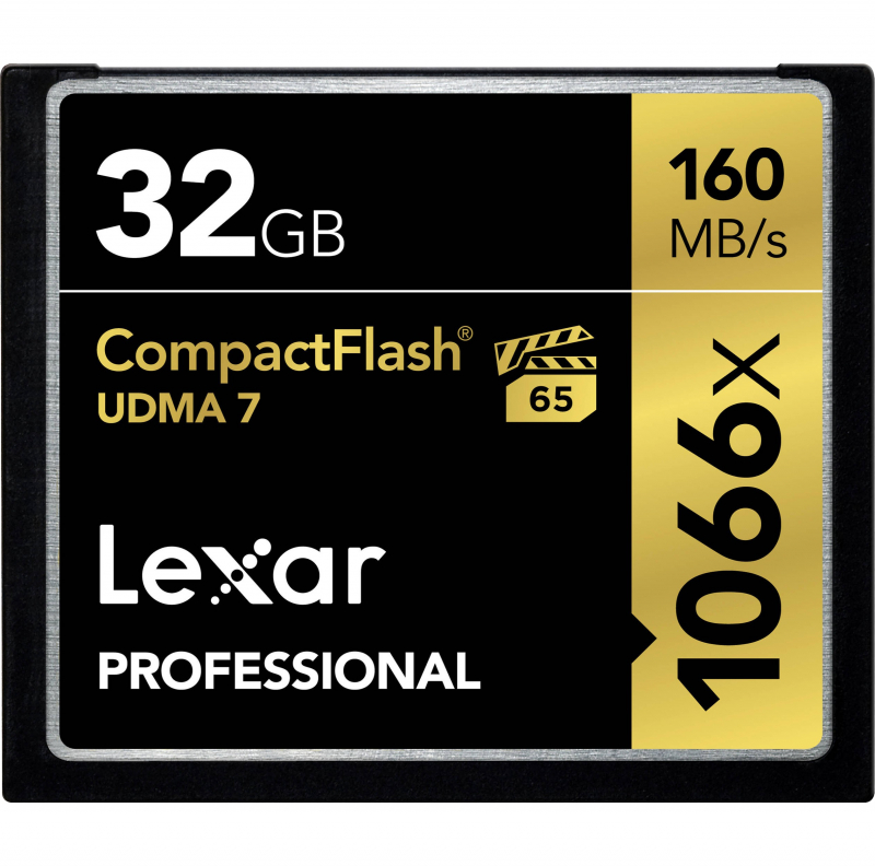 Карта Памяти CF 32Gb Lexar Professional 1066x (160/155 Mb/s
Карта Памяти CF 32Gb Lexar Professional 1066x (160/155 Mb/s