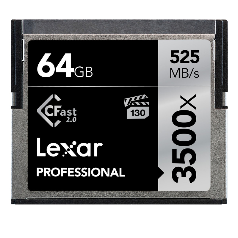 Карта Памяти CFast 2.0 64Gb Lexar Professional 3500x (525/445 MB/s)
Карта Памяти CFast 2.0 64Gb Lexar Professional 3500x (525/445 MB/s)