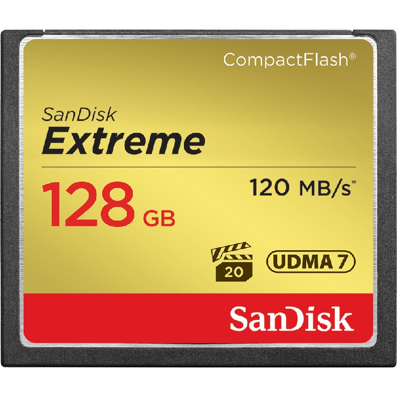 Карта Памяти CF 128Gb Sandisk Extreme (120/85 Mb/s)
Карта Памяти CF 128Gb Sandisk Extreme (120/85 Mb/s)