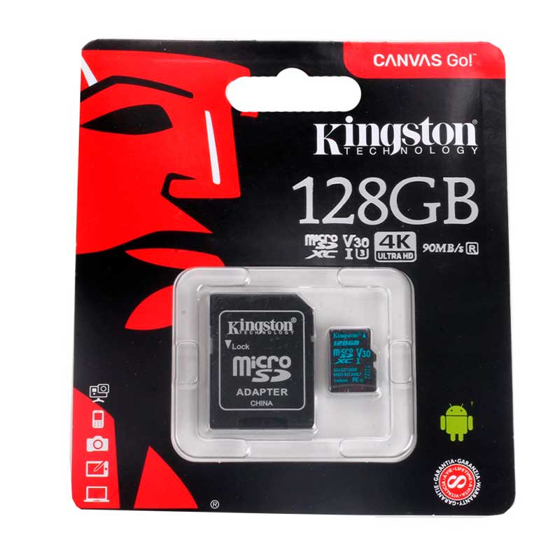 Карта Памяти micro SDXC 128Gb Kingston Canvas Go UHS-I U3 (90/45 Mb/s
Карта Памяти micro SDXC 128Gb Kingston Canvas Go UHS-I U3 (90/45 Mb/s