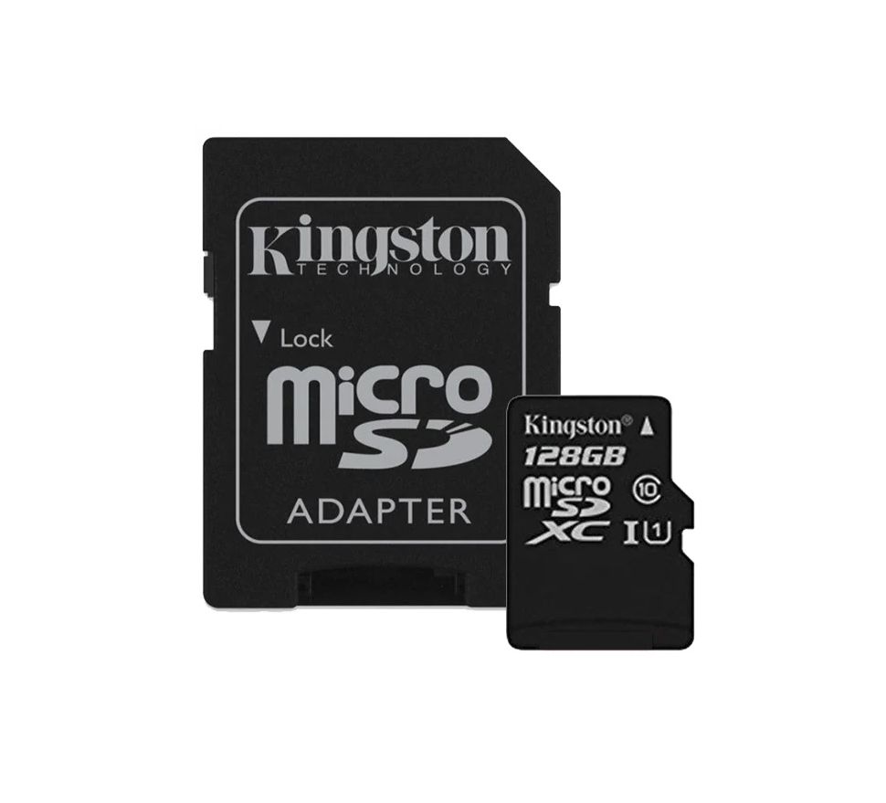 Карта памяти Kingston MicroSDXC 128Gb Class10 + Адаптер
Карта памяти Kingston MicroSDXC 128Gb Class10 + Адаптер