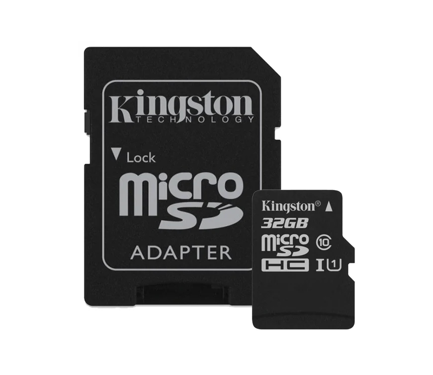 Карта памяти Kingston MicroSDHC 32Gb Class10 + Адаптер
Карта памяти Kingston MicroSDHC 32Gb Class10 + Адаптер