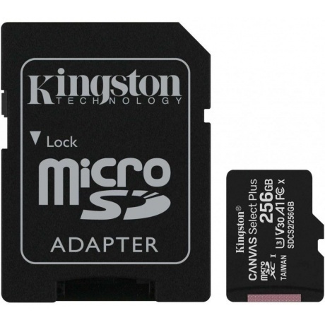 Карта памяти Kingston Canvas Select Plus microSDHC 256Gb (SDCS2/256GB)
Карта памяти Kingston Canvas Select Plus microSDHC 256Gb (SDCS2/256GB)