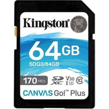 Карта памяти Kingston SDG3/64GB
Карта памяти Kingston SDG3/64GB
