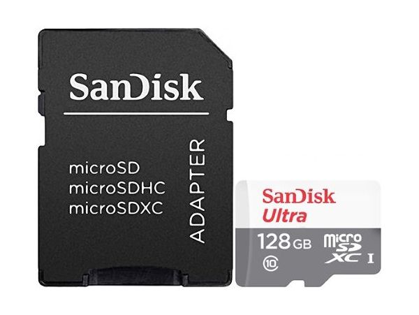 Карта памяти SanDisk microSDXC Ultra 128Gb Class 10 (SDSQUNR-128G-GN6TA)
Карта памяти SanDisk microSDXC Ultra 128Gb Class 10 (SDSQUNR-128G-GN6TA)
