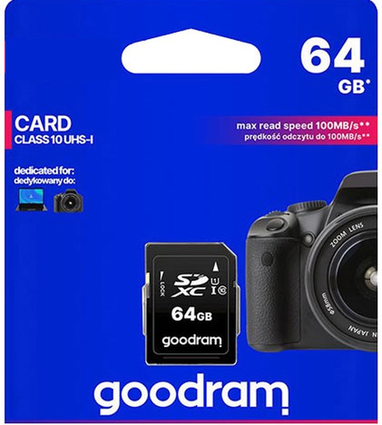 Карта памяти GoodRam SDXC 64GB UHS-I (S1A0-0640R12)
Карта памяти GoodRam SDXC 64GB UHS-I (S1A0-0640R12)