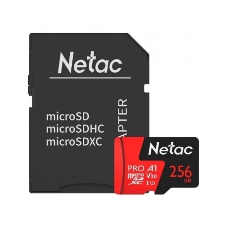 Карта памяти Netac microSD P500 Extreme Pro 256Gb (NT02P500PRO-256G-S)
Карта памяти Netac microSD P500 Extreme Pro 256Gb (NT02P500PRO-256G-S)