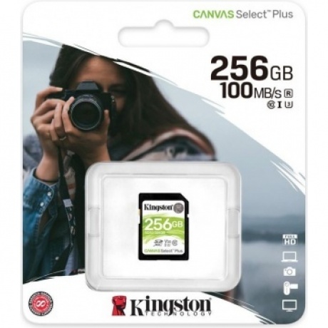 Карта памяти Kingston Canvas 256Gb Select Plus SDXC UHS-I U3 V30 (100/85 Mb/s)
Карта памяти Kingston Canvas 256Gb Select Plus SDXC UHS-I U3 V30 (100/85 Mb/s)