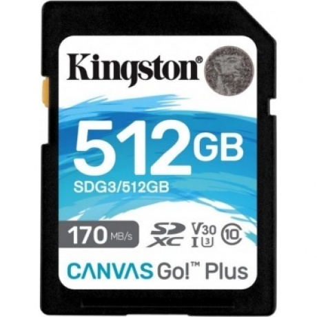 Карта памяти Kingston Canvas 512Gb Go Plus SDXC UHS-I U3 V30 (170/90 Mb/s)
Карта памяти Kingston Canvas 512Gb Go Plus SDXC UHS-I U3 V30 (170/90 Mb/s)