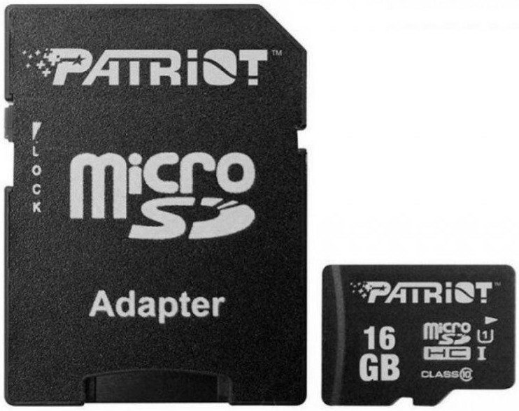 Карта памяти microSDHC 16GB Class10 Patriot (PSF16GMCSDHC10) with adaptor
Карта памяти microSDHC 16GB Class10 Patriot (PSF16GMCSDHC10) with adaptor