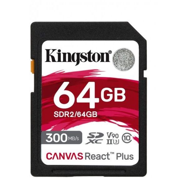 Карта памяти Kingston Canvas React Plus SDXC 64Gb MLPR2/64GB
Карта памяти Kingston Canvas React Plus SDXC 64Gb MLPR2/64GB