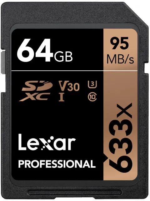 Карта памяти Lexar SDXC 64Gb Class10 U3 LSD64GCB633
Карта памяти Lexar SDXC 64Gb Class10 U3 LSD64GCB633