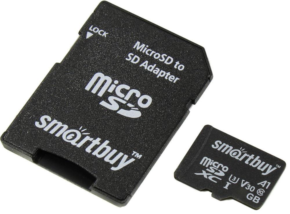 Карта памяти SmartBuy MicroSDHC 64Gb U3 SB64GBSDU1A-AD
Карта памяти SmartBuy MicroSDHC 64Gb U3 SB64GBSDU1A-AD