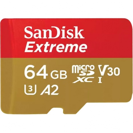Карта памяти microSDXC SanDisk Extreme 64Gb (SDSQXAH-064G-GN6MN)
Карта памяти microSDXC SanDisk Extreme 64Gb (SDSQXAH-064G-GN6MN)