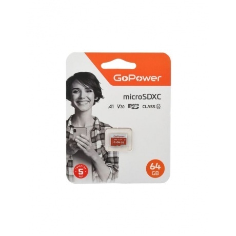 Карта памяти microSD GoPower 64GB Class10 UHS-I (U3) (00-00025681)
Карта памяти microSD GoPower 64GB Class10 UHS-I (U3) (00-00025681)