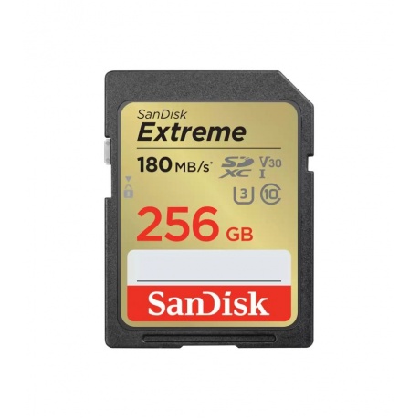 Карта памяти SDXC 256GB SanDisk Extreme UHS-I Class 3 (U3) V30 180/90 MB/s (SDSDXVV-256G-GNCIN)
Карта памяти SDXC 256GB SanDisk Extreme UHS-I Class 3 (U3) V30 180/90 MB/s (SDSDXVV-256G-GNCIN)