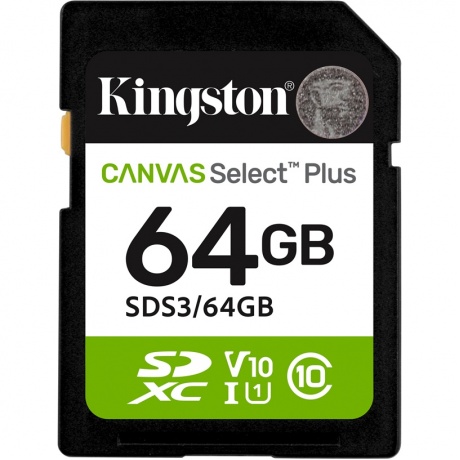 Карта памяти Kingston SDS3/64GB
Карта памяти Kingston SDS3/64GB