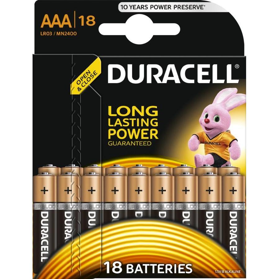 Батарейка Duracell LR03-18BL Basic AAA (18шт
Батарейка Duracell LR03-18BL Basic AAA (18шт