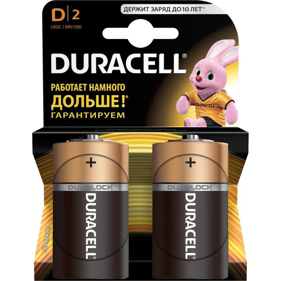 Батарейка Duracell LR20-2BL Basic D (2шт.)
Батарейка Duracell LR20-2BL Basic D (2шт.)