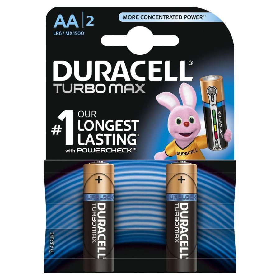 Батарейка AA Duracell LR6-2BL Turbo MAX (2шт)
Батарейка AA Duracell LR6-2BL Turbo MAX (2шт)