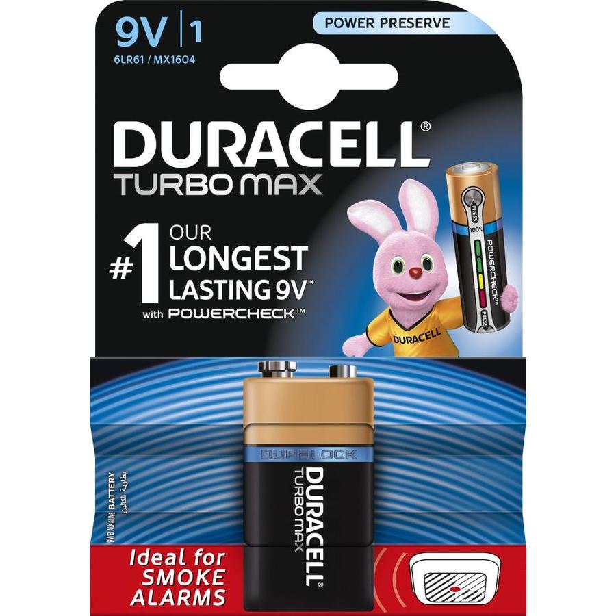 Батарейка Крона Duracell Turbo MAX 6LR61-1BL 9V (1шт
Батарейка Крона Duracell Turbo MAX 6LR61-1BL 9V (1шт