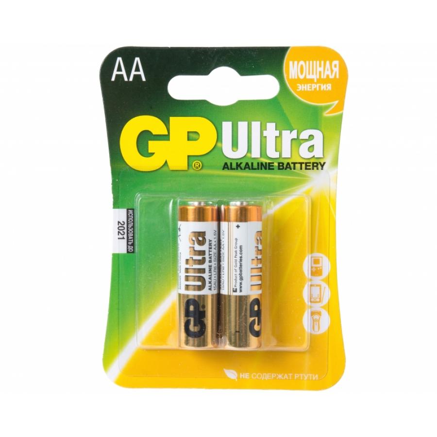 Батарейка GP Ultra Alkaline 15AU LR6 AA (2шт.)
Батарейка GP Ultra Alkaline 15AU LR6 AA (2шт.)