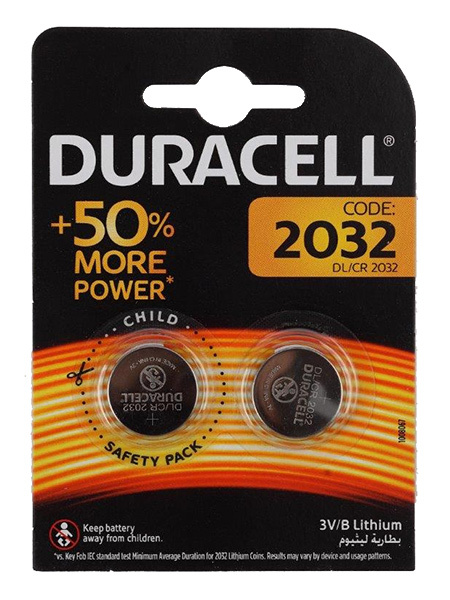 Батарейка Duracell DL/CR2032 CR2032 (2шт.)
Батарейка Duracell DL/CR2032 CR2032 (2шт.)