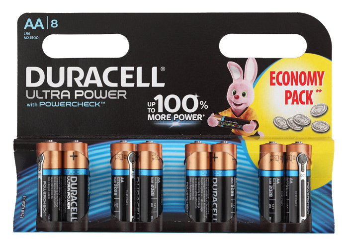 Батарея Duracell Ultra Power LR6-8BL MX1500 AA (8шт
Батарея Duracell Ultra Power LR6-8BL MX1500 AA (8шт