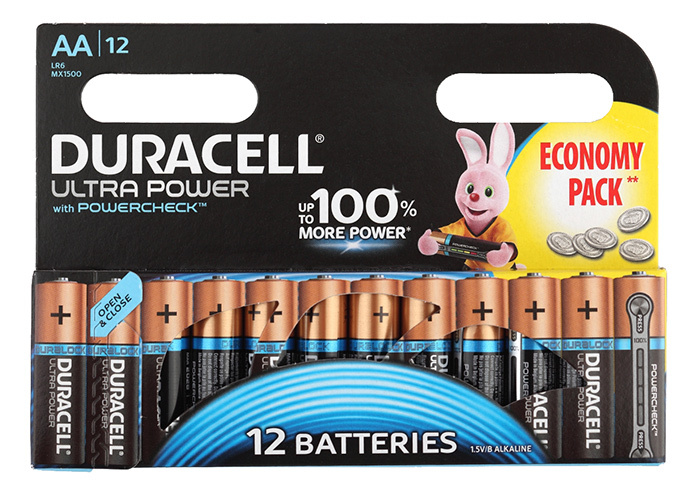 Батарейка Duracell Ultra Power LR6-12BL MX1500 AA (12шт
Батарейка Duracell Ultra Power LR6-12BL MX1500 AA (12шт