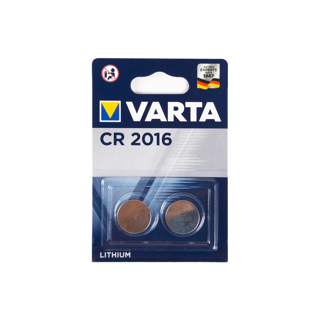 Батарейка Varta CR 2016 блистер 2шт.
Батарейка Varta CR 2016 блистер 2шт.