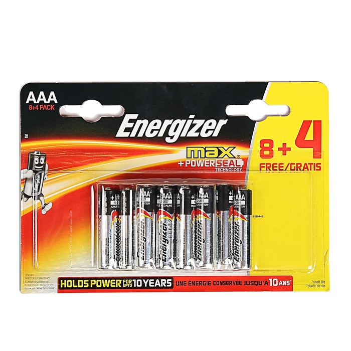 Элемент питания Energizer Max AAA блистер 12шт
Элемент питания Energizer Max AAA блистер 12шт