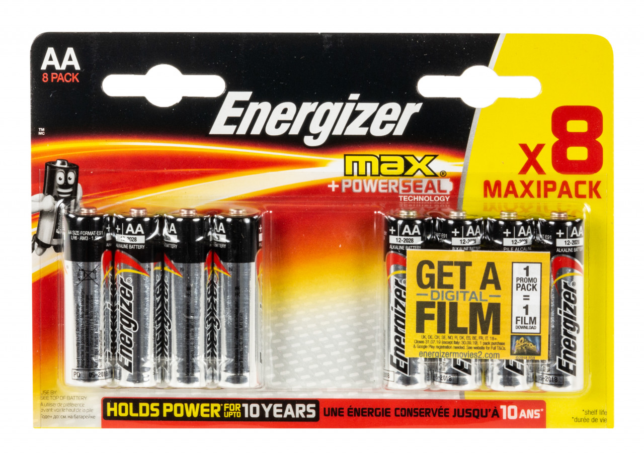 Элемент питания Energizer Max AA блистер 8шт
Элемент питания Energizer Max AA блистер 8шт