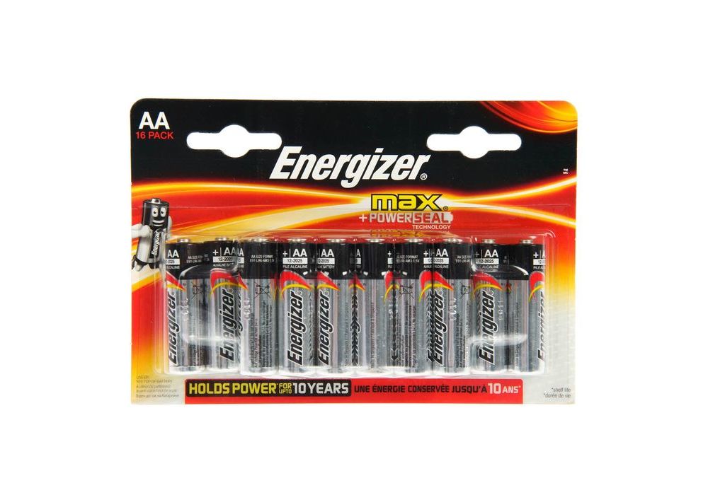 Батарейка Energizer Max AA блистер 16шт.
Батарейка Energizer Max AA блистер 16шт.