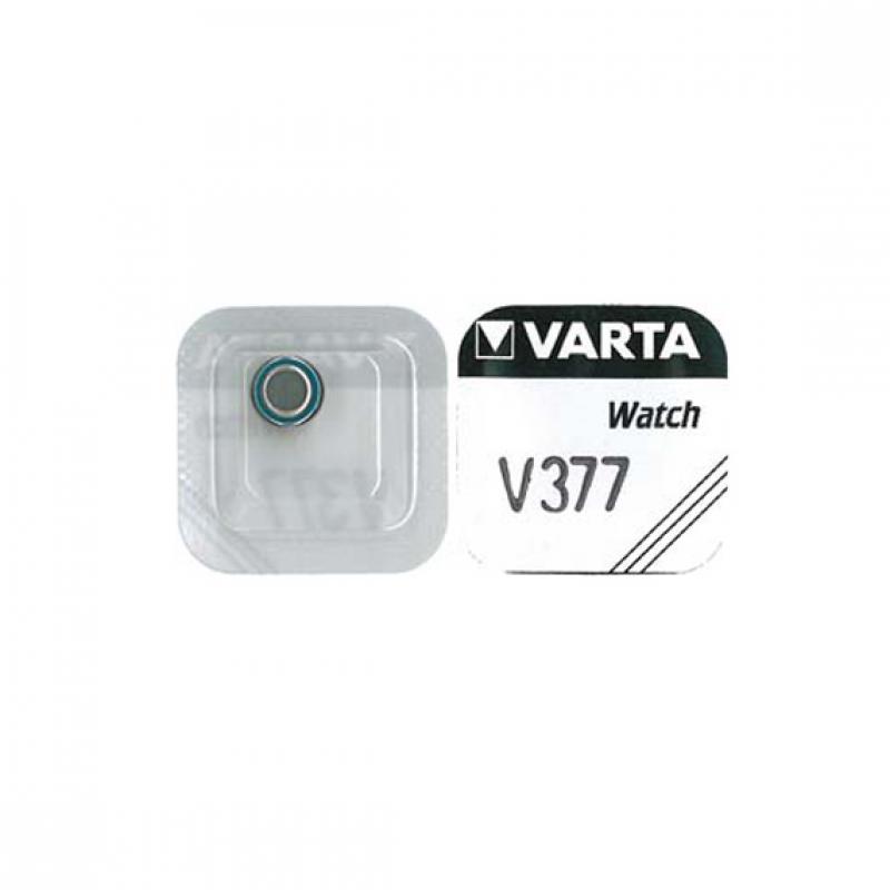 Элемент питания VARTA V377 (LR626/ SR66/ AG4
Элемент питания VARTA V377 (LR626/ SR66/ AG4