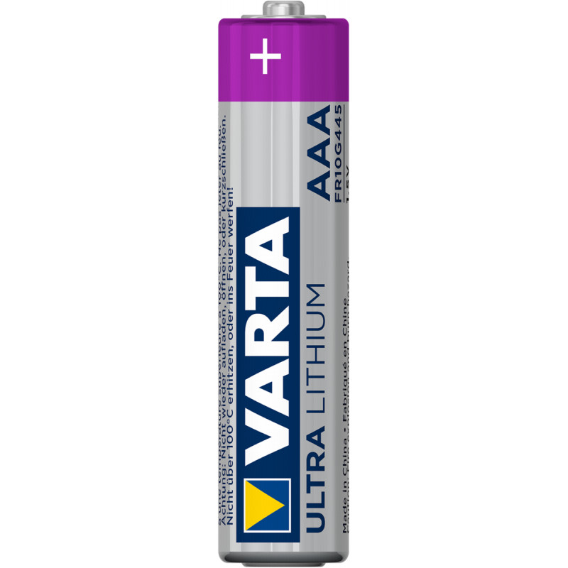 Батарейка Varta Ultra Lithium AAA блистер 2шт.
Батарейка Varta Ultra Lithium AAA блистер 2шт.