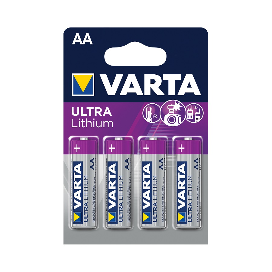 Батарейка Varta Ultra Lithium AA блистер 4шт.
Батарейка Varta Ultra Lithium AA блистер 4шт.