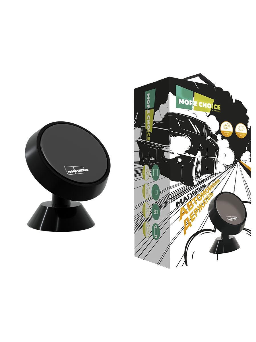 Держатель автомобильный More Choice магнитный C02 черный
Держатель автомобильный More Choice магнитный C02 черный